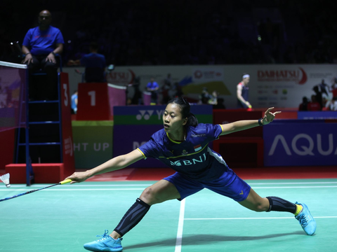 FOTO: Gagal Lolos ke 16 Besar Indonesia Masters 2024, Putri KW Kecewa Dikalahkan Wakil Jepang Natsuki Nidaira