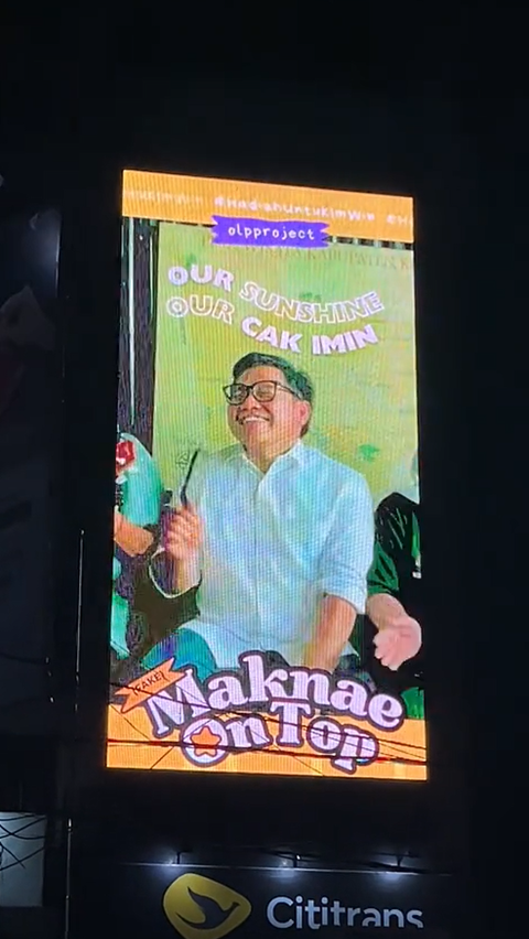 Appearance of Cak Imin's Gemas Videotron in South Jakarta, Netizens: Maknae On Top is Truly Adorable