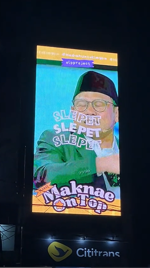 Appearance of Cak Imin's Gemas Videotron in South Jakarta, Netizens: Maknae On Top is Truly Adorable