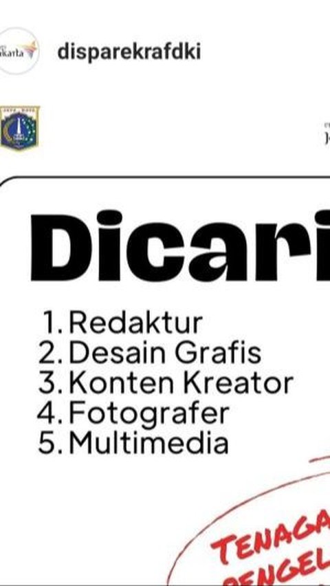 Penjelasan Disparekraf DKI Jakarta Soal Syarat Pelamar Kreator Konten Punya IPhone 13 Pro