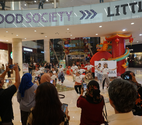 Keren! Persiapan Pembukaan Nusantara Fair 2024 di Kota Kasablanka Jakarta Dimeriahkan dengan Flashmob