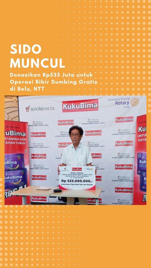 Sido Muncul Donasikan Rp533 Juta untuk Operasi Bibir Sumbing Gratis di Belu, NTT