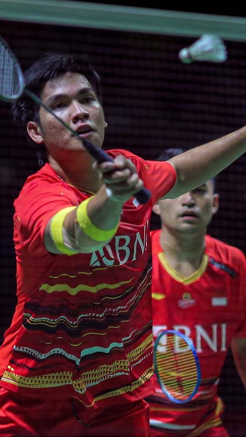 FOTO: Tumbangkan Ganda Denmark, Leo/Daniel Kunci Tiket ke Semifinal Indonesia Masters 2024