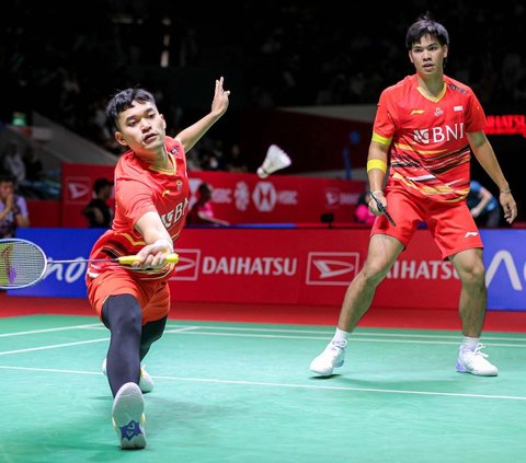 FOTO: Tumbangkan Ganda Denmark, Leo/Daniel Kunci Tiket ke Semifinal Indonesia Masters 2024