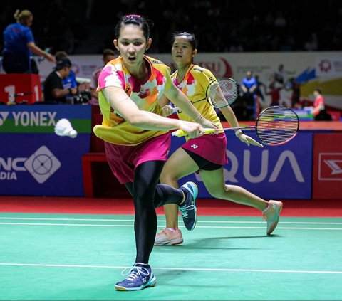 FOTO: Perjuangan Lanny/Ribka Tembus Semifinal Indonesia Masters 2024