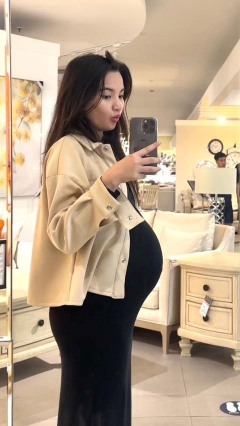 Potret Sabrina Anggraini Istri Belva Devara di Usia Kehamilan 8 Bulan dengan Perut Makin Besar, Penampilan Bumil Dipuji Makin Cantik<br>