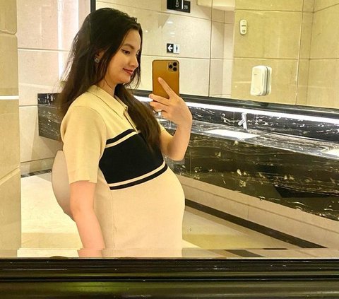 Potret Sabrina Anggraini Istri Belva Devara di Usia Kehamilan 8 Bulan dengan Perut Makin Besar, Penampilan Bumil Dipuji Makin Cantik