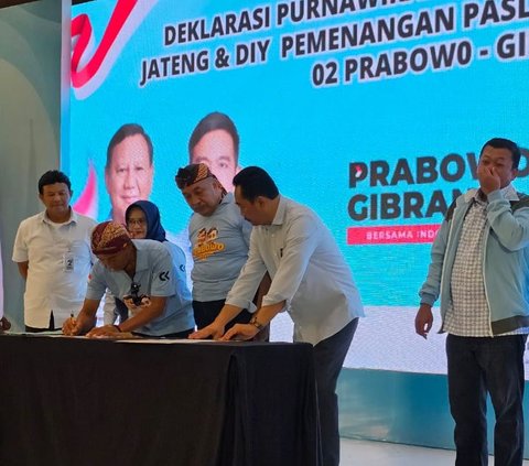 Purnawirawan Polri & Warakawuri se-Jateng dan DIY Deklarasi Dukung Prabowo-Gibran