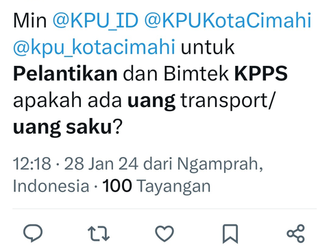 Ramai Netizen Tanya Uang Transport Anggota PPS Berbeda-beda, Begini Jawaban KPU