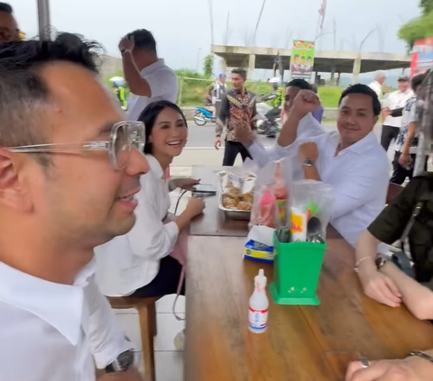 10 Potret Raffi Ahmad dan Rekan Seleb Ditraktir Makan Bakso oleh Presiden Jokowi: Kapan Lagi Makan Bakso Ditraktir Pak Presiden