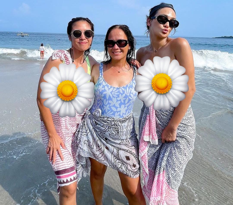Potret Wajah Luna Maya Jadi Sorotan saat Liburan di Pantai, Netizen 'Sunblocknya Setebal Harapan Orangtua'