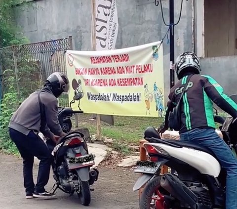 Aksi Pengendara Motor saat Mendapat Makanan Gratis di Jalan Ini Viral, Bikin Haru