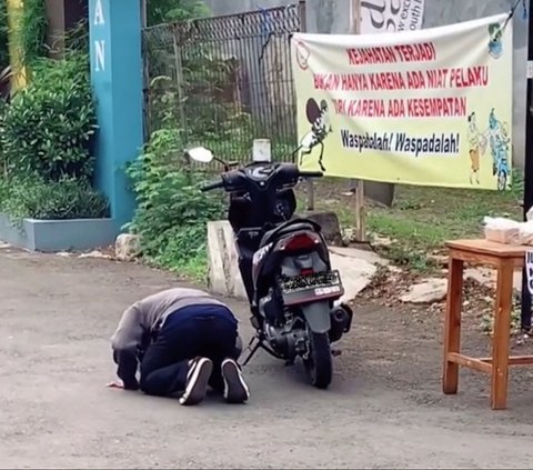 Aksi Pengendara Motor saat Mendapat Makanan Gratis di Jalan Ini Viral, Bikin Haru