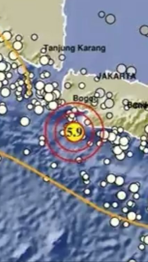 <br>Gempa Magnitudo 5,9 Guncang Banten, Warga Panik Berhamburan ke Luar Rumah