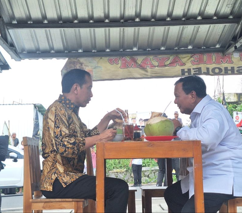 Makan Bakso Bersama, Simbol Dukungan Jokowi Semakin Menguat ke Prabowo?