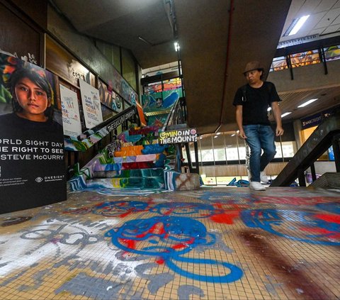 FOTO: Denyut Mal Terbengkalai di Singapura Hidup Kembali Berkat Seniman Grafiti