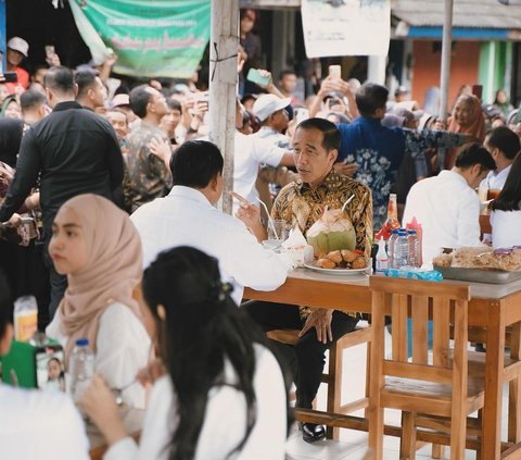 Challenged to Take Crackers from the Prabowo-Jokowi Table, Ria Ricis's Attitude Becomes Talk