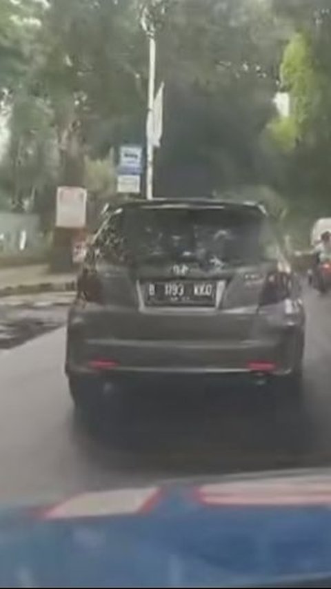 Viral Aksi Kejar-Kejaran Polisi dengan Honda Jazz, Ternyata Kabur saat Ingin Ditilang