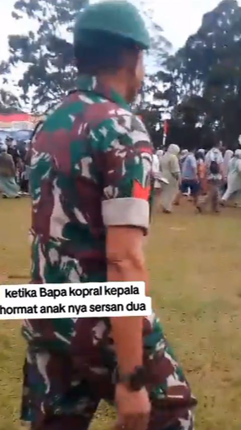 Bapaknya Kopral TNI, Begini Pertemuan dengan Sang Anak yang Punya Pangkat Lebih Tinggi