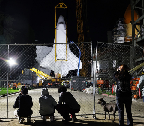 FOTO: AS Bangun Museum Raksasa di Los Angeles, Pesawat Ulang-Alik NASA, Endeavour Jadi yang Terbesar Dipajang