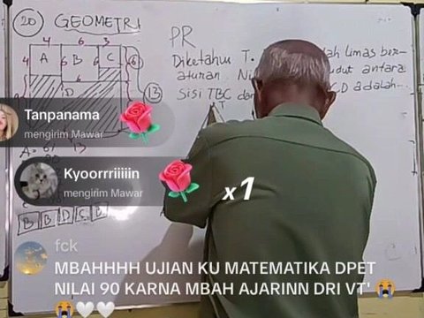 Kakek Ini Mengajar Matematika Lewat Tiktok, Aksinya Viral