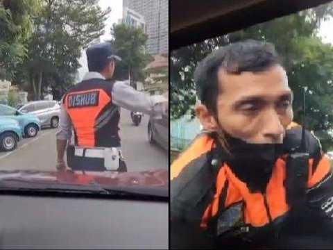 Viral Transportation Officer Stuck on Car Hood, Carried from Setiabudi to Menteng