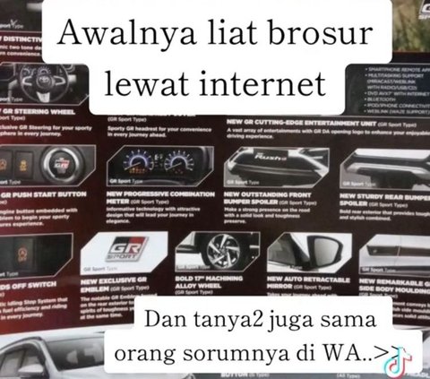 Awalnya, dari Jepang ia melihat-lihat brosur mobil lewat internet. Setelah itu, ia juga memutuskan untuk menghubungi pihak showroomnya untuk bertanya-tanya lebih lanjut.