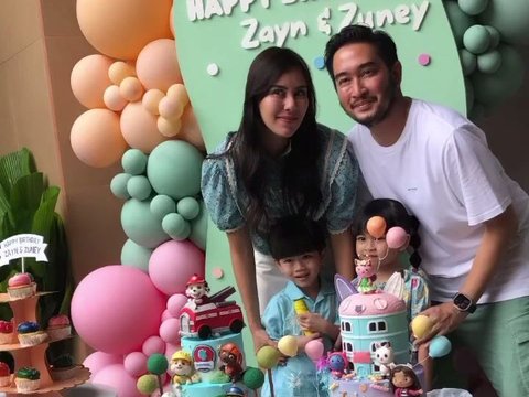 Potret Ultah ke-4 'si Kembar' Zayn dan Zunaira Anak Syahnaz dan Jeje Govinda, Cute Banget!