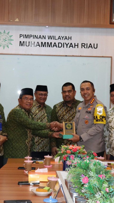 Jaga Kamtibmas Pemilu, Kapolresta Pekanbaru Rangkul Muhammadiyah Riau