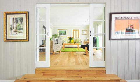 3. Main Door of the House Shows a Spacious Area
