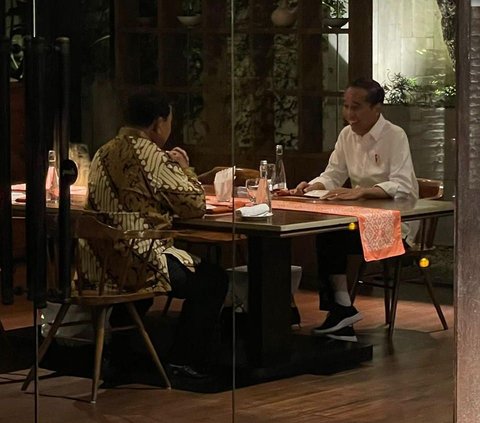 Jokowi dan Prabowo Makan Malam Bareng di Menteng, Bahas Debat Pilpres?