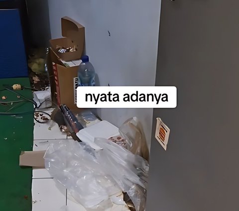 Owner Shocked When Checking Girl's Boarding Room, Dirty Cobek and Ulekan Combined with Trash, Wardrobe Contains Dirty Plates and Chicken Bones