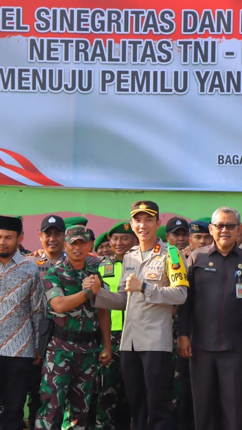 Pemilu Damai Harga Mati, TNI-Polri di Rokan Hilir Siap Bersinergi