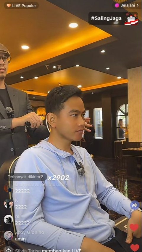 Gibran's Moment of Haircut and Facial Treatment Ahead of Presidential Debate, Netizens: Cepmek Style?