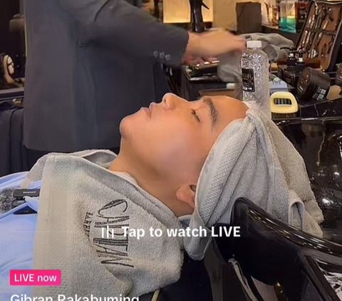 Gibran's Moment of Haircut and Facial Treatment Ahead of Presidential Debate, Netizens: Cepmek Style?