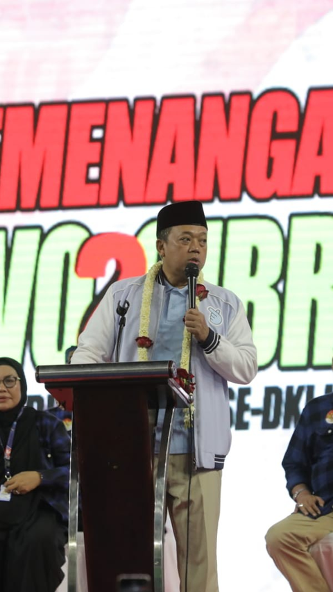FOTO: Relawan Prabowo-Gibran Apel Siaga Petugas Posko Pemenangan Satu Putaran<br>