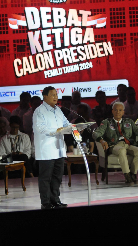 Prabowo di Debat Pilpres Ketiga: Saya kok Banyak Sependapat dengan Pak Ganjar