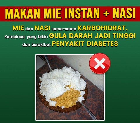 Kebiasaan pertama makan prajurit TNI AD adalah dengan mengonsumsi mie instan ditambah dengan nasi. Tentu saja perpaduan kedua makanan tersebut tidak sehat. <br>