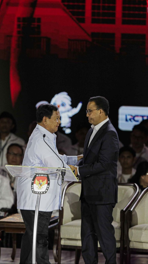 Sengit Prabowo dan Anies di Debat Berujung Tak Salaman, Saling Beri Penjelasan  