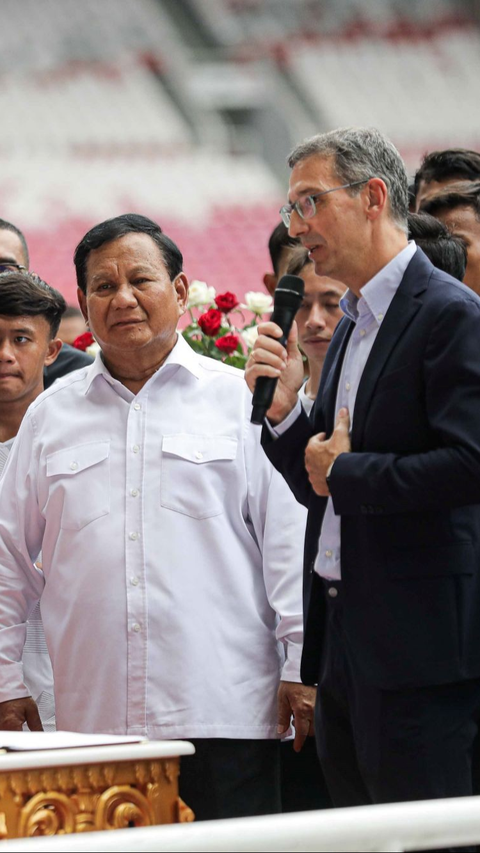 Prabowo pun juga menyebut, pembangunan akademi sepak bola ini ditujukan bagi para pemain muda di bawah usia 17 tahun.