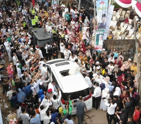 FOTO: Momen Prabowo Hadiri Silaturahmi Ribuan Umat-Ulama dan Kunjungi Bayt Al-Quran Al Akbar di Palembang