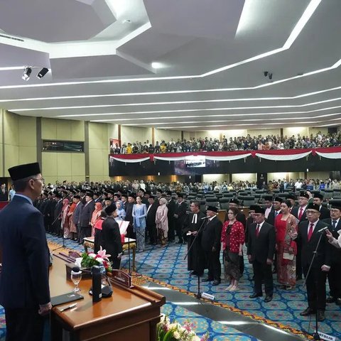 Pelantikan 106 anggota Dewan Perwakilan Rakyat Daerah (DPRD) DKI Jakarta terpilih masa jabatan 2024-2029. (Dok. Istimewa)