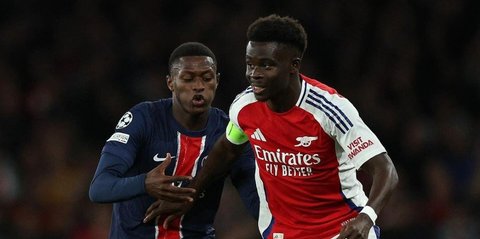Hasil Arsenal vs PSG: Skor 2-0