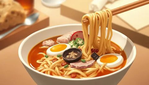 Siapa yang bisa menolak kelezatan mie instan? Namun, kamu harus tahu bahwa ada bahaya tersembunyi di balik mi instan jika dimakan setiap hari. Penting untuk mulai membatasi konsumsinya! (Ilus