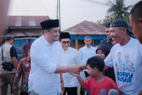 Bobby Nasution turut disambut Calon Wali Kota dan Wakil Wali Kota Binjai nomor urut 4, Amir-Jiji