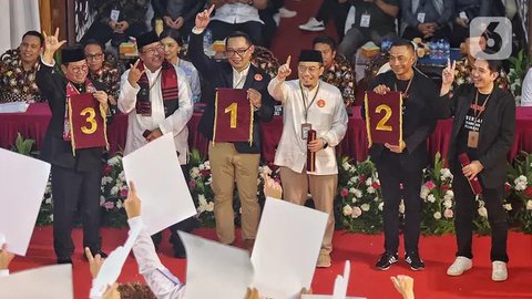 Pengundian nomor urut dilakukan dalam sidang rapat pleno terbuka. (Liputan6.com/Angga Yuniar)