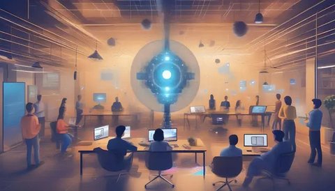 Aktivitas pekerja saat jam pulang kantor di kawasan Sudirman, Jakarta Pusat, Kamis (29/9/2022).   Wakil Gubernur DKI Jakarta Ahmad Riza Patria mengungkapkan bakal mendukung pemerintah pusat j