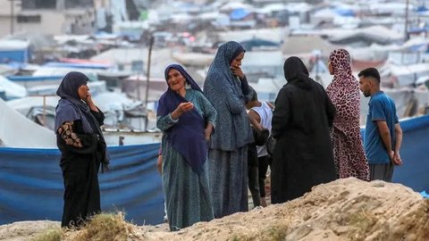 FOTO: Setahun Genosida Israel, Begini Kondisi Menyedihkan Pengungsi Palestina di Khan Yunis