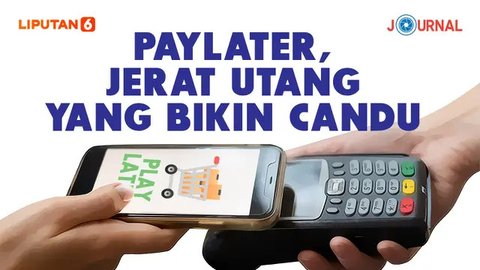 Seseorang menunjukkan sejumlah tagihannya di paylater salah satu di e-commerce. (Gempur M Surya/Liputan6.com)