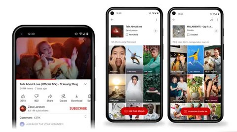 Ilustrasi YouTube Shorts. (Foto: YouTube)